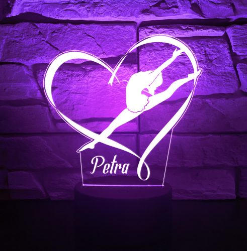 1. Ritmikus gimnasztika 3D hatású led lámpa