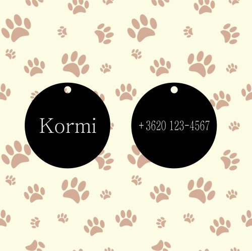  Kör alakú biléta nagy kétoldalas (1 oldal: név, 2 oldal : telefonszám)