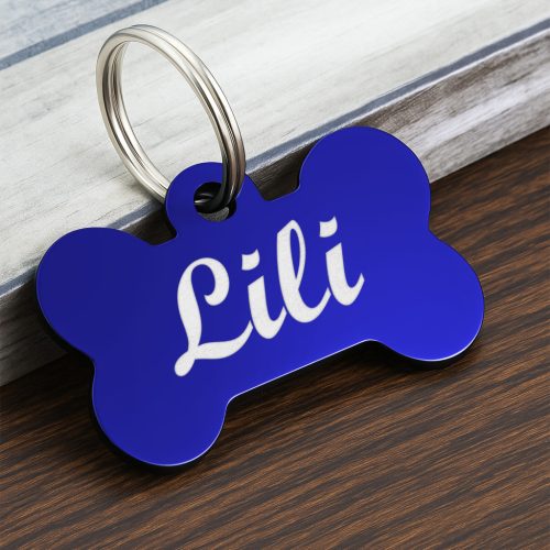 2. Csont alakú biléta, kutyabiléta, (1 oldal: név, 2 oldal: telefonszám)