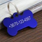 2. Csont alakú biléta, kutyabiléta, (1 oldal: név, 2 oldal: telefonszám)