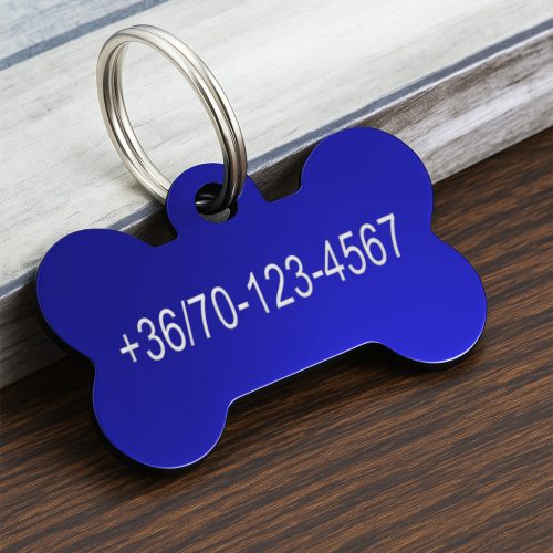 2. Csont alakú biléta, kutyabiléta, (1 oldal: név, 2 oldal: telefonszám)