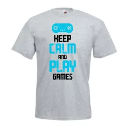 Keep Calm and Play Games póló