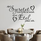 Ahol szeretet veszi körbe az asztalt – idézet falmatrica étkezőbe és konyhába