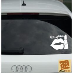 Száj rúzzsal autósmatrica