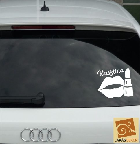 Száj rúzzsal autósmatrica