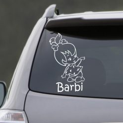 Baby kislány Autós matrica, Baba a kocsiban (3.változat)