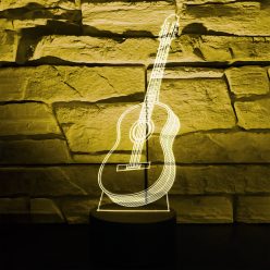 Gitár 3D hatású led lámpa