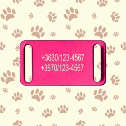 5. Nyakörvre tehető biléta (Két telefonszám!)