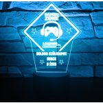 Gamer Zone szülinapi 3D LED lámpa