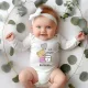 Baba body „Első névnapom” – Macis minta fiús és lányos színekben