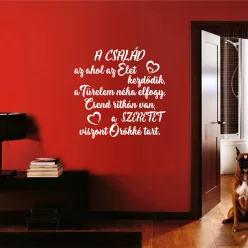   Család Ahol Az Élet Kezdődik – Idézet Falmatrica (3.változat)