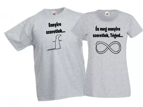 Ennyire szeretlek páros póló 