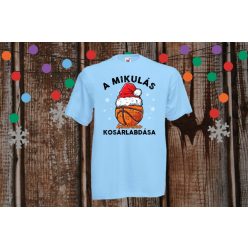 A Mikulás kedvenc kosárlabdása gyerek póló