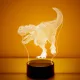 Dinós 7 színű 3D LED lámpa