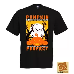 Pumpkin is not perfectly round Halloween póló