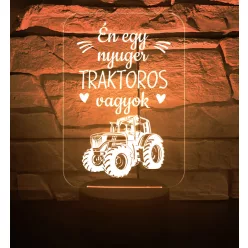 Én egy nyuger traktoros vagyok 3D hatású Led lámpa