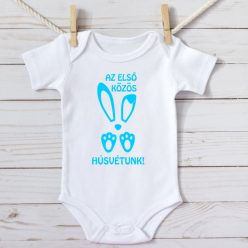 Az első közös húsvétunk, fiús, konyulós nyuszifüllel
