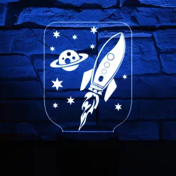 Űrhajós 3D LED lámpa