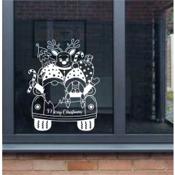 Karácsonyi manók autóval