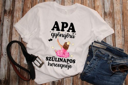 Gyönyörű szülinapos hercegnője férfi póló