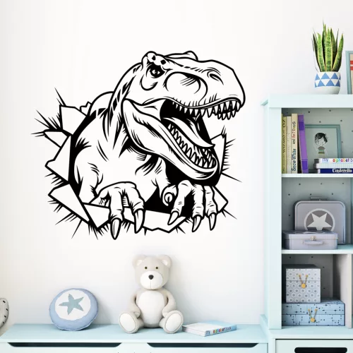 T-Rex Kitörés Falmatrica 3D hatású