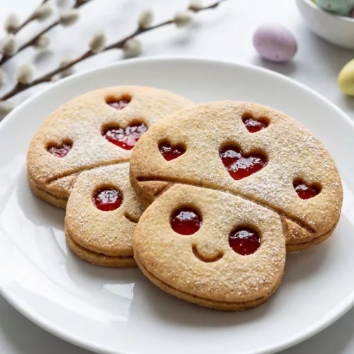 Cuki Gomba Linzer Kiszúró – Mosolygós Lekváros Süti