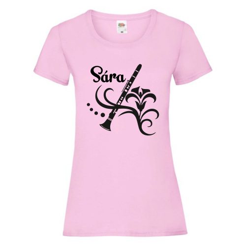 Zenekedvelőnek klarinét póló egyedi névvel