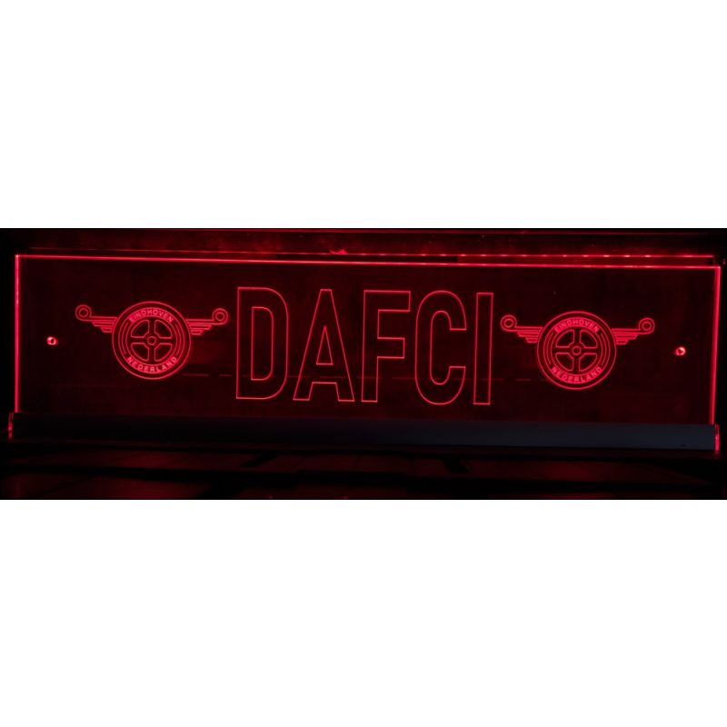 Kamionos LED tábla, DAF jellel egyedi névvel (49x12cm)