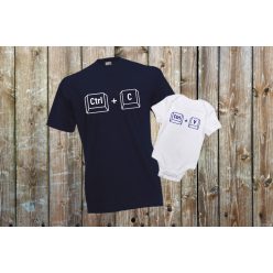 Apa - fia póló szett Ctrl C + Ctrl V 