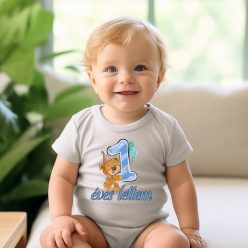 1 éves lettem fiús születésnapi baba body