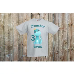 1. Dínós szülinapi gyerek póló