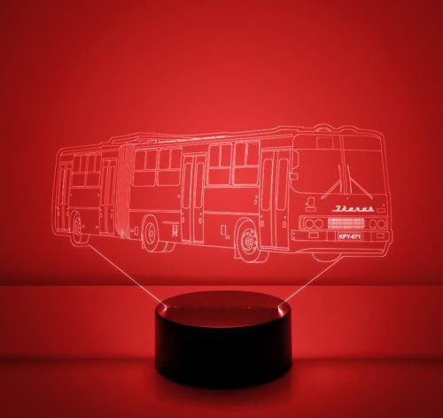 Ikarus 280 csuklós busz (nagyobb méret) 220x135 mm