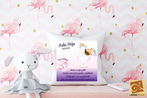 Keresztelőre párna lányos