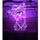 Yorkie 7 színű 3D LED lámpa
