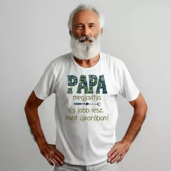 Papa megjavítja férfi póló