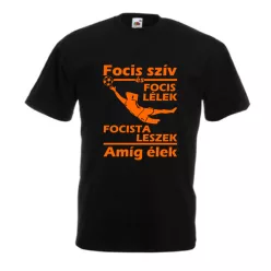 Focis szív, és focis lélek, Férfi póló, egyedi póló