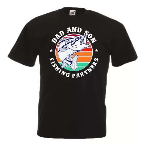 Dad and Son Fishing Partners
