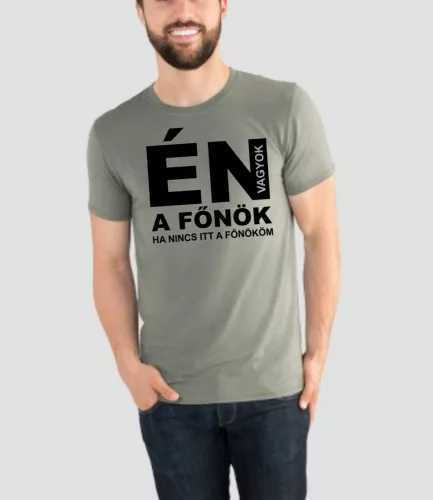 Én vagyok a főnök, ha nincs itt a főnököm póló