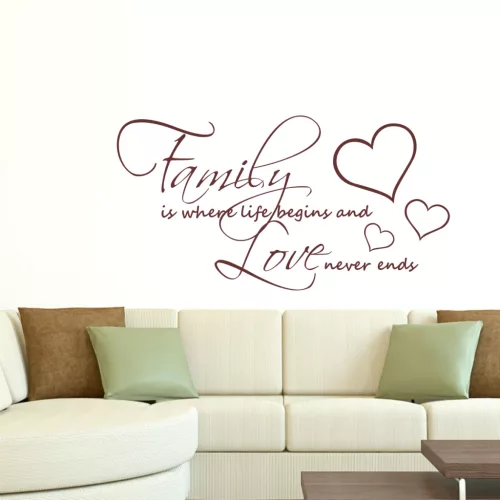 Family is where life begins and love never ends falmatrica