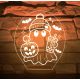 Halloweeni szellemes 3D LED asztali lámpa – hangulatvilágítás 