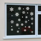 Karácsonyi hópehely ablakmatrica szett – 19 db