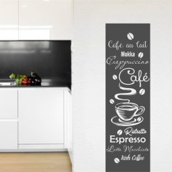 Falikép kávés falmatrica 6 