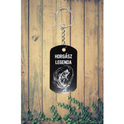 Horgász legenda kulcstartó   