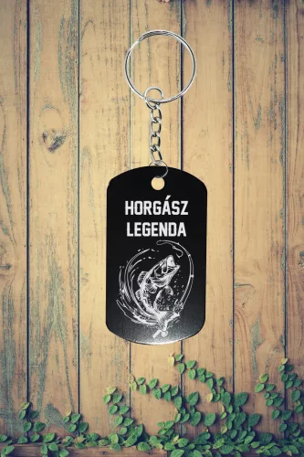 Horgász legenda kulcstartó   