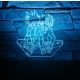 Hunter x Hunter 7 színű 3D LED lámpa