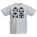 Négy majom gyerek póló