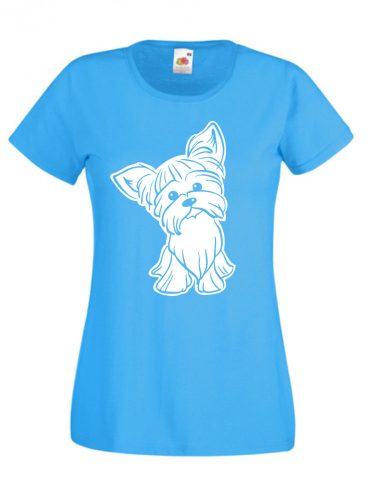 Fiú Yorkshire terrier női póló