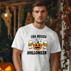   Tök részeg Halloween – vicces sörös férfi póló bulikhoz