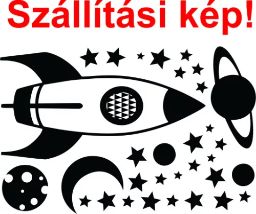 Sötétben világító falmatrica Űrhajós 1