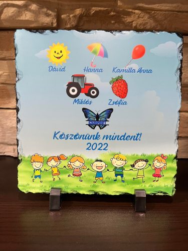 Óvodás Ballagási  kőtábla (max.20 névvel)